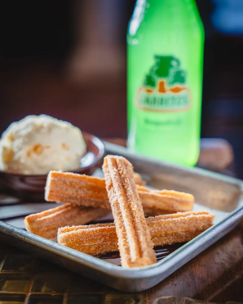 Churros with ice cream