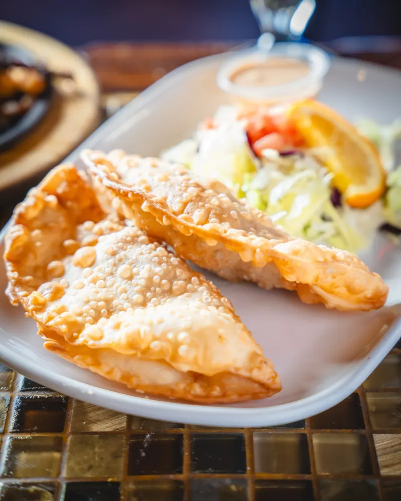 Empanadas with salad